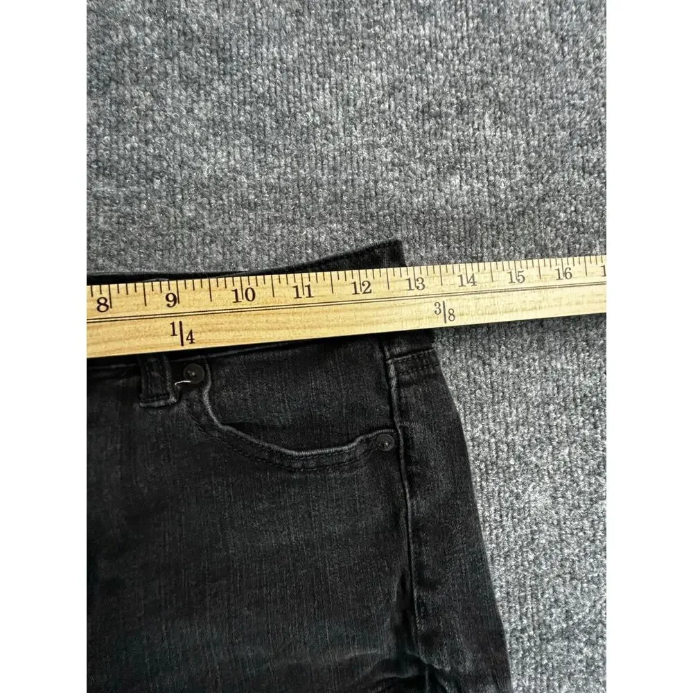 American Eagle AEO Denim X4 Women’s 0 Black Cuffed Jean Shorts